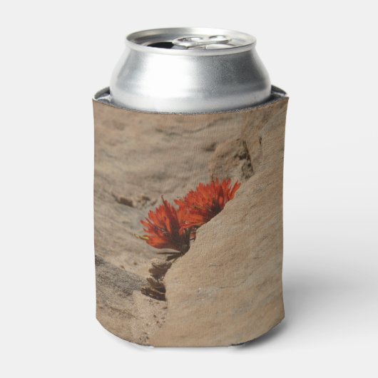 Indiaas penseel in Rocks bij Zion Blikjeskoeler (Blikje Voorkant)