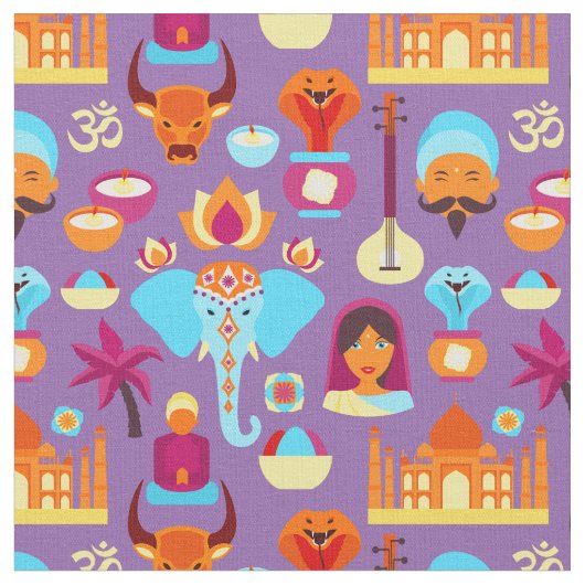 Indiaas pictogram stof (Close Up)
