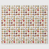 Indiaas Restaurant Voeding Naan Dosa Samosa Aloo G Cadeaupapier (Vlak)