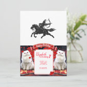 Indiaas rijppaard - Kies achtergrondkleur Kaart (Staand voorkant)