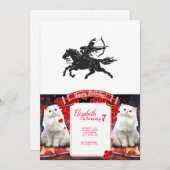 Indiaas rijppaard - Kies achtergrondkleur Kaart (Voorkant / Achterkant)