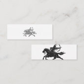 Indiaas rijppaard - Kies achtergrondkleur Mini Visitekaartje (Voorkant / Achterkant)