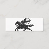 Indiaas rijppaard - Kies achtergrondkleur Mini Visitekaartje (Achterkant)