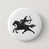 Indiaas rijppaard - Kies achtergrondkleur Ronde Button 5,7 Cm (Voorkant)