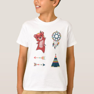 Indiaas Rode Beer Stickerset Beer Dreamweaver T-shirt