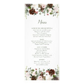 Indiaas Rode Ivory Forest Green Floral Wedding Men Reclamekaart (Voorkant)