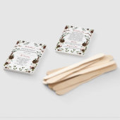 Indiaas rood bos groen boho rustiek gewei handwaaier (Niet-gemonteerd)