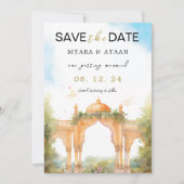 Indiaas Save the Date sjabloon Hindu bewaar de dat (Voorkant)