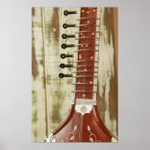 Indiaas Sitar String Instrument Poster (Voorkant)