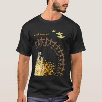 Indiaas stammodel T-shirt - zwart