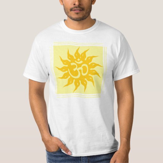 Indiaas symbool voor religie: Om en Surya T-shirt (Voorkant)