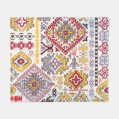 Indiaas tapijt, paisley mandala, yoga fleece deken (Voorkant (Horizontaal))