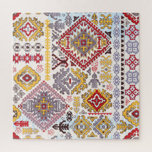 Indiaas tapijt, paisley mandala, yoga legpuzzel