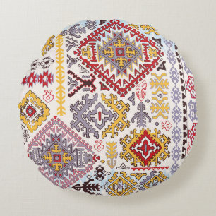 Indiaas tapijt, paisley mandala, yoga rond kussen