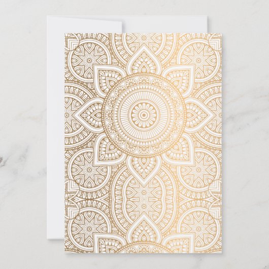 Indiaas thema vrijgezellenfeest feestuitnodiging kaart (Achterkant)