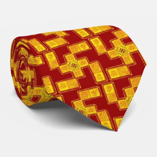 Indiaas traditioneel Swastika Stropdas (Opgerold)