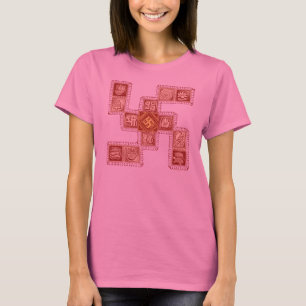 Indiaas traditioneel Swastika T-shirt