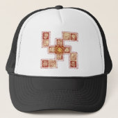 Indiaas traditioneel Swastika Trucker Pet (Voorkant)