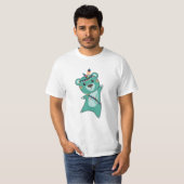 Indiaas Turquoise Beer Carnival Teddy Feather T-shirt (Voorkant volledig)
