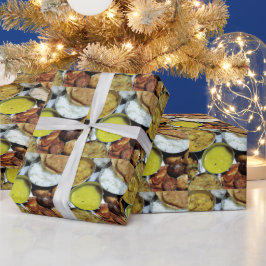 Indiaas Vegetarisch Voedsel Cadeaupapier