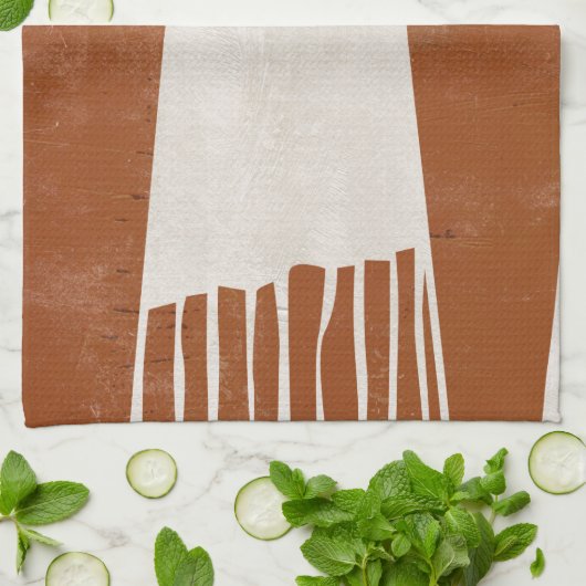 Indiaas veld I Theedoek (Gevouwen)