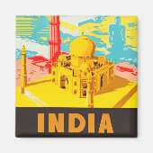 Indiaas vintonijnreis magneet (Voorkant)