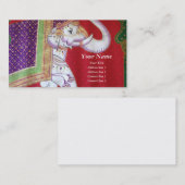 Indiaas Visitekaartje voor kunstolifanten (Voorkant / Achterkant)