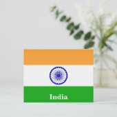  Indiaas Vlag Reistoerisme Briefkaart (Staand voorkant)