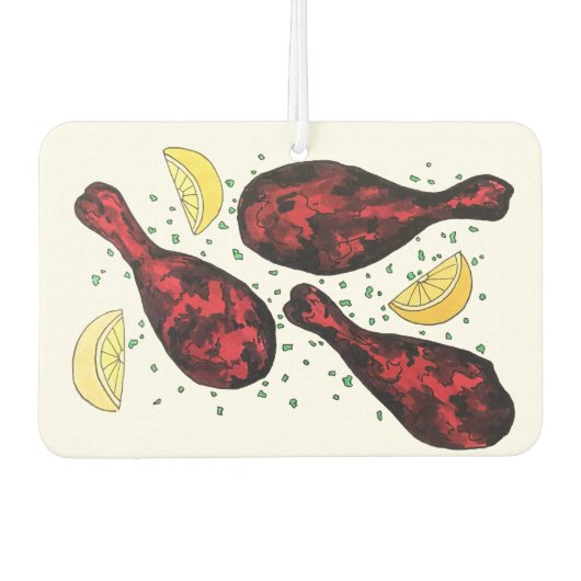 Indiaas voedseltandoorkoken Tandoori Chicken Luchtverfrisser (Voorkant)