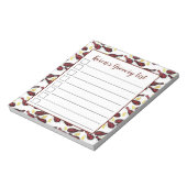 Indiaas voedseltandoorkoken Tandoori Chicken Notitieblok (Linkerzijde)