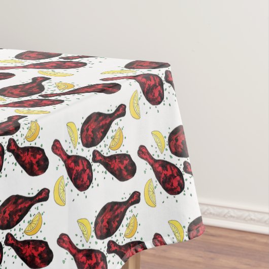 Indiaas voedseltandoorkoken Tandoori Chicken Tafelkleed (Voorbeeld)