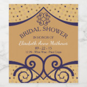 Indiaas Vrijgezellenfeest van Delight Wijn Etiket (Enkel label)