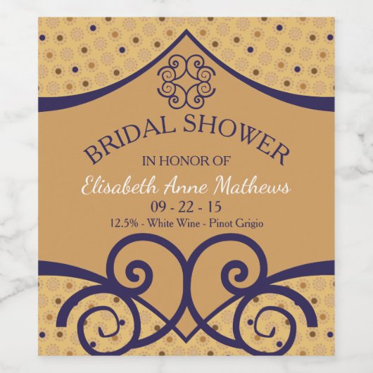 Indiaas Vrijgezellenfeest van Delight Wijn Etiket (Enkel label)