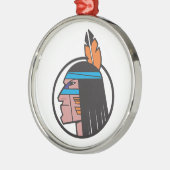 Indiaas Warrior Head Metalen Ornament (Links)