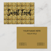 Indiaas zoet Til Laddu zoet eten Visitekaartje (Voorkant / Achterkant)