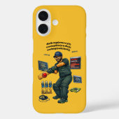 Indiaase software engineer codeur speelt cricket U Case-Mate iPhone Case (Achterkant)