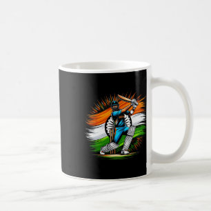 Indiaase vlag Cricketliefhebber Fan India trots Ma Koffiemok