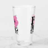 Indialantiel HOME roze hibiscus Glas (Links)