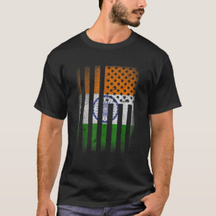 Indian American Flag India Verenigde Staten Pride T-shirt
