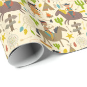 Indian and cowboy.jpg cadeaupapier (Rol Hoek)