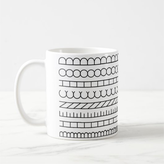 Indian Art Design on a mug Koffiemok (Links)