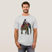 INDIAN ART ELEPHANT met RIDER T-Shirt (Voorkant volledig)