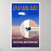 Indian Art in America 1936 WPA Poster (Voorkant)