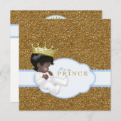 Indian Baby Boy Shower Kaart (Voorkant / Achterkant)