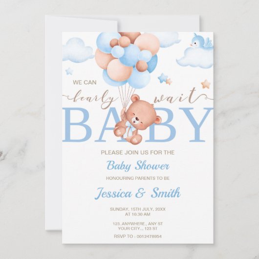 Indian Baby shower Invitation Kaart boy (Voorkant)