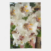 Indian Bean Tree Bloemen Theedoek (Verticaal)
