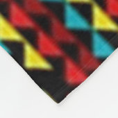 INDIAN BLANKET (gesimuleerd) Vliegtuigbakken Fleece Deken (Hoek)