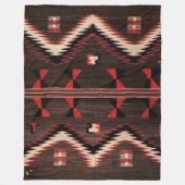 INDIAN BLANKET (gesimuleerd) Vliegtuigbakken Fleece Deken (Voorkant)