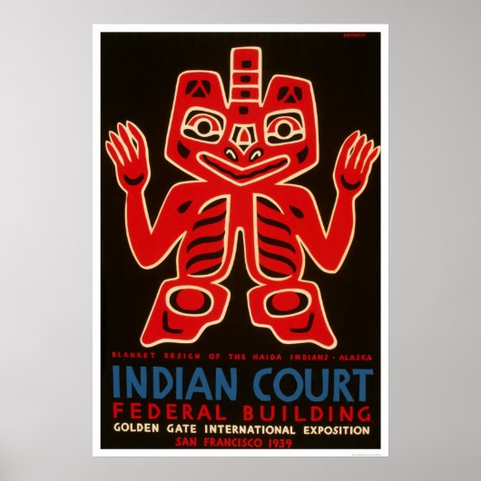 Indian Blanket SF Expo 1939 WPA Poster (Voorkant)