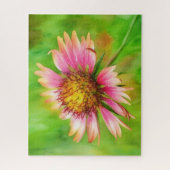Indian Blanket Wildflower Kunstpuzzel Legpuzzel (Verticaal)